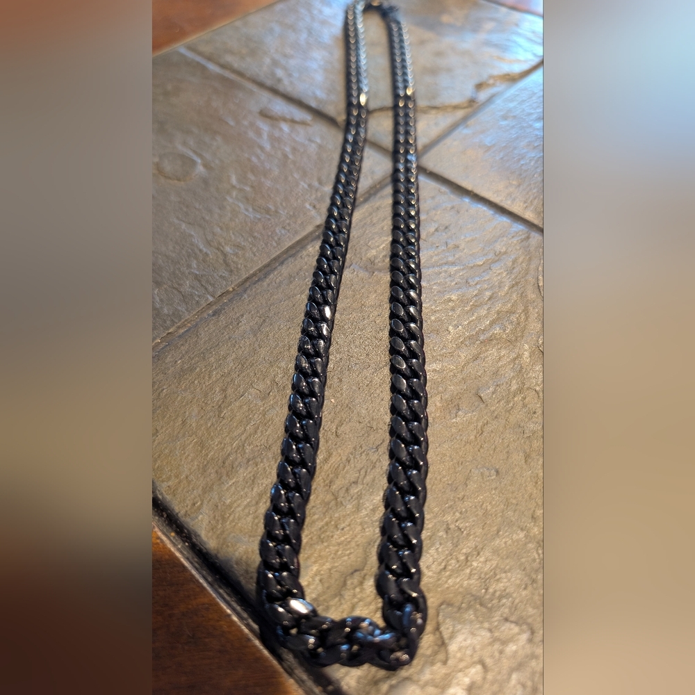 Sophisticated Black Braided Men's Belt